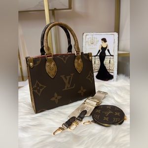 Louis Vuitton On The Go Pm with crossbody strap
